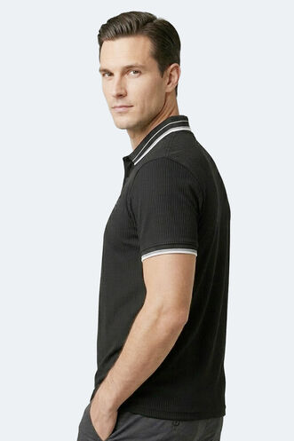 Slazenger ZINOVIA Erkek Siyah Tişört - Thumbnail