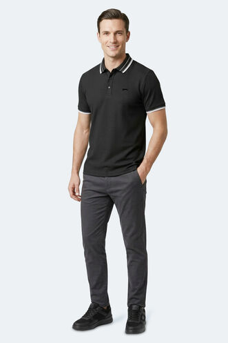 Slazenger ZINOVIA Erkek Siyah Tişört - Thumbnail