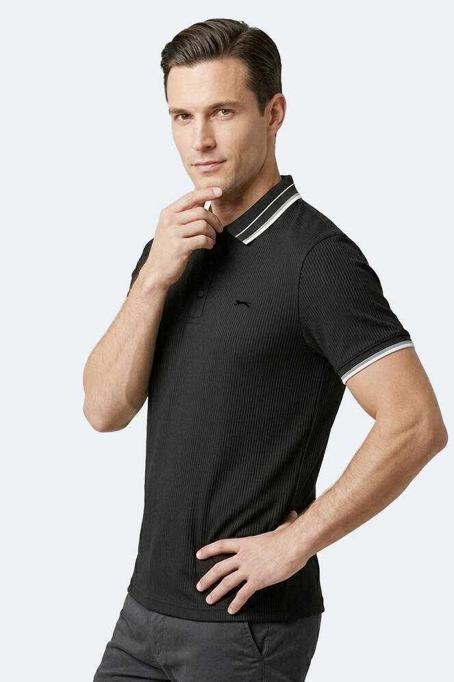 Slazenger ZINOVIA Erkek Siyah Tişört
