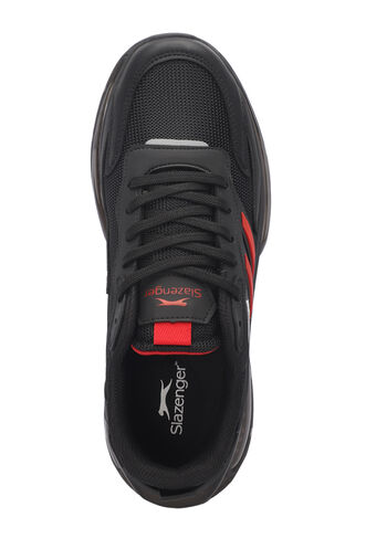 Slazenger ZION Erkek Sneaker Ayakkabıları Siyah - Kırmızı - Thumbnail