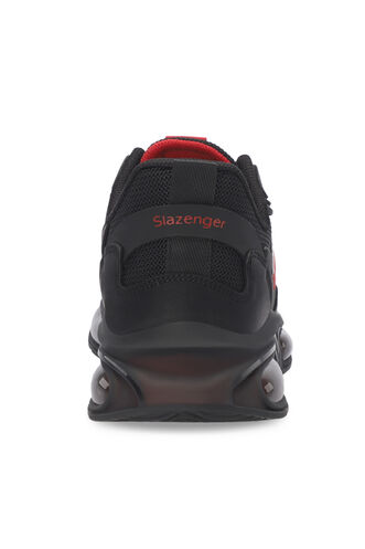 Slazenger ZION Erkek Sneaker Ayakkabıları Siyah - Kırmızı - Thumbnail