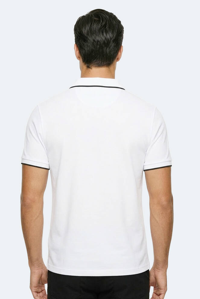 Slazenger ZITHER Erkek Polo Yaka Beyaz Tişört