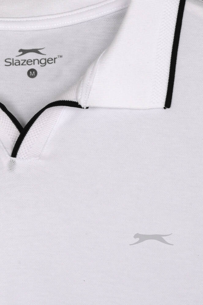 Slazenger ZITHER Erkek Polo Yaka Beyaz Tişört