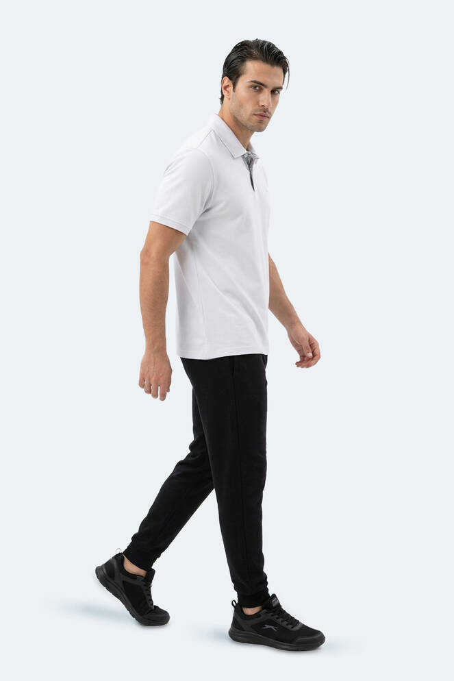Slazenger ZODIACS Erkek Polo Yaka Beyaz Tişört