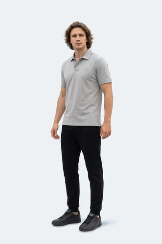 Slazenger ZODIACS Erkek Polo Yaka Gri Tişört - Thumbnail