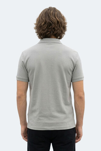 Slazenger ZODIACS Erkek Polo Yaka Gri Tişört - Thumbnail