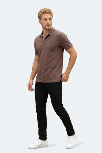 Slazenger ZODIACS Erkek Polo Yaka Kahve Tişört - Thumbnail