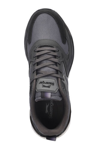 Slazenger ZOWIE Erkek Spor Ayakkabısı Koyu Gri - Siyah - Thumbnail