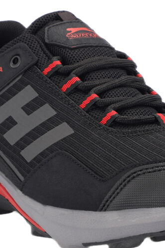 Slazenger ZUAN Erkek Outdoor Ayakkabı Siyah - Kırmızı - Thumbnail