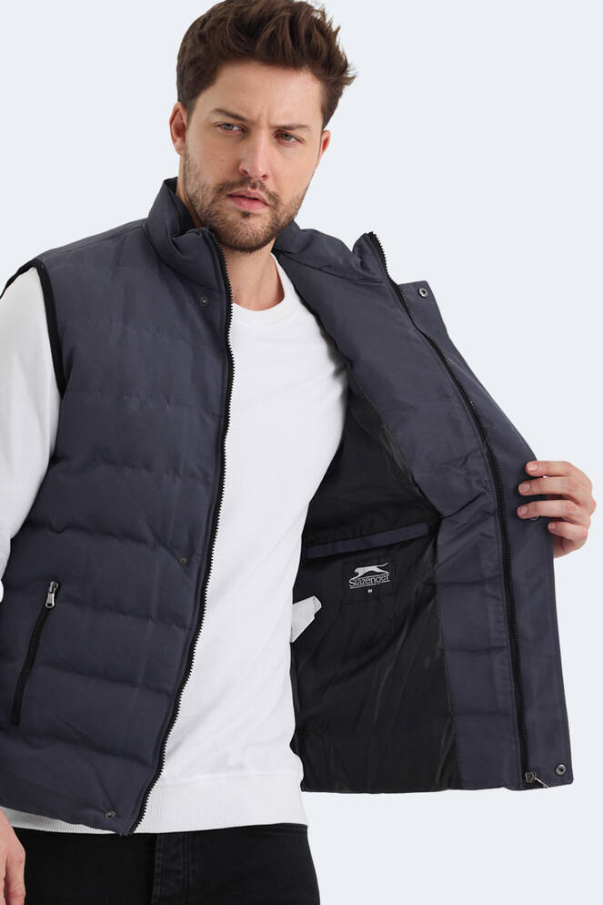 Slazenger ZULA IN Erkek Şişme Gri Yelek