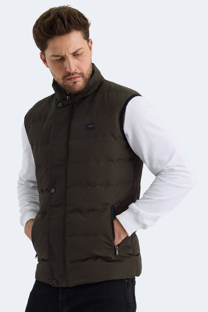 Slazenger ZULA IN Erkek Şişme Haki Yelek