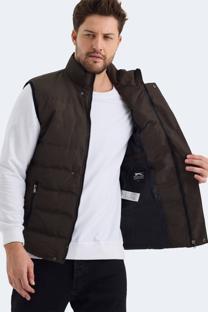 Slazenger ZULA IN Erkek Şişme Haki Yelek