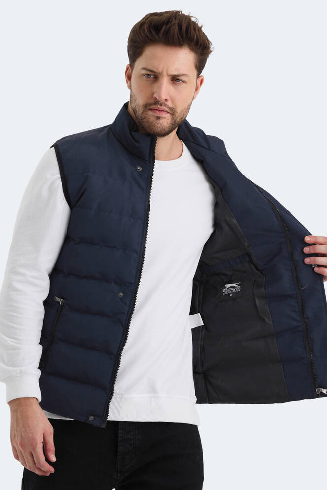 Slazenger ZULA IN Erkek Şişme Lacivert Yelek