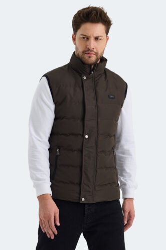 Slazenger ZULA Men's Vest Khaki - Thumbnail