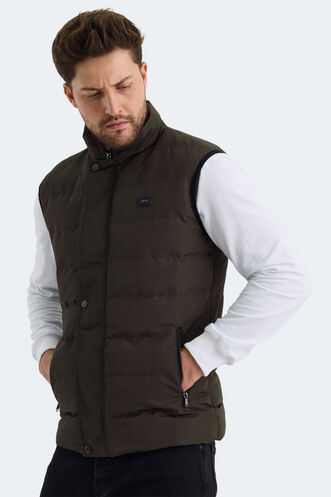 Slazenger ZULA Men's Vest Khaki - Thumbnail