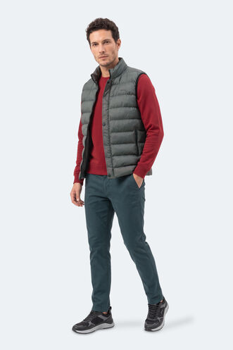 Slazenger ZULA Men's Vest Khaki - Thumbnail