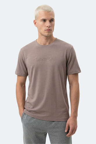 Slazenger - Slazenger ZURANIS Erkek Kahve Tişört