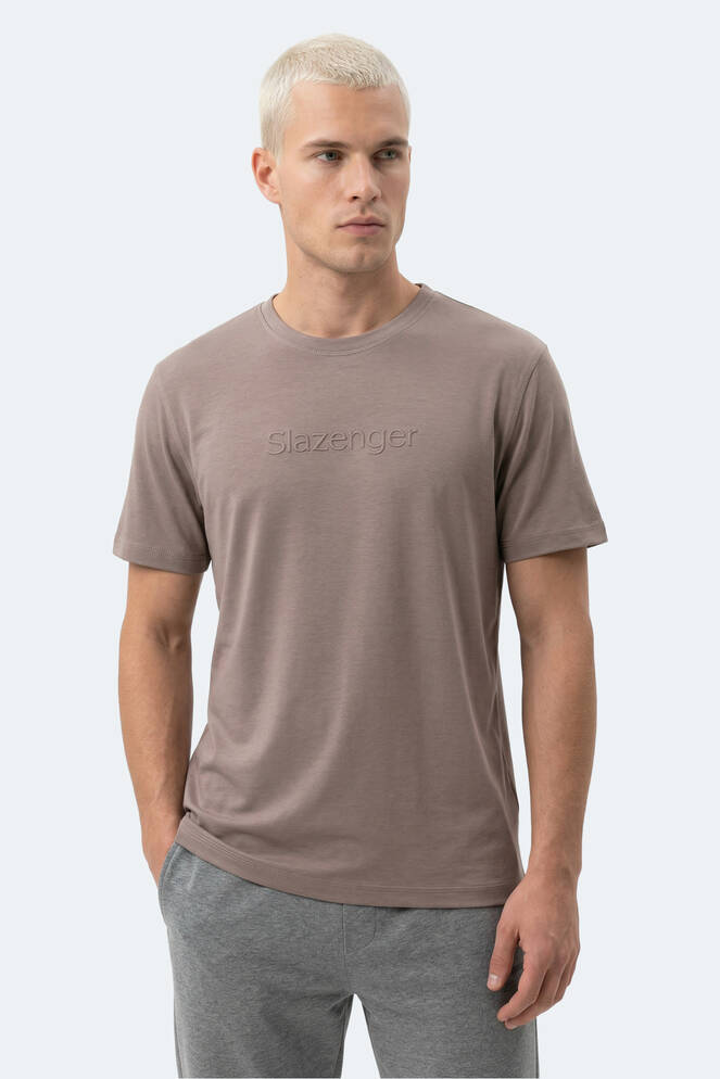 Slazenger ZURANIS Erkek Kahve Tişört