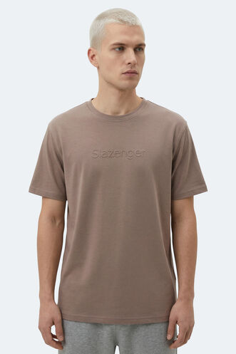 Slazenger ZURANIS Erkek Kahve Tişört - Thumbnail