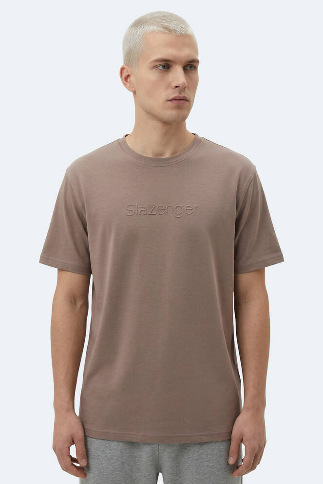 Slazenger ZURANIS Erkek Kahve Tişört