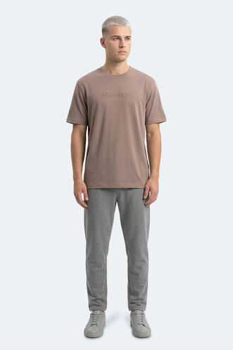 Slazenger ZURANIS Erkek Kahve Tişört - Thumbnail